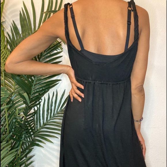 J Crew Black midi Spring Fling Dress - Picture 7 of 8